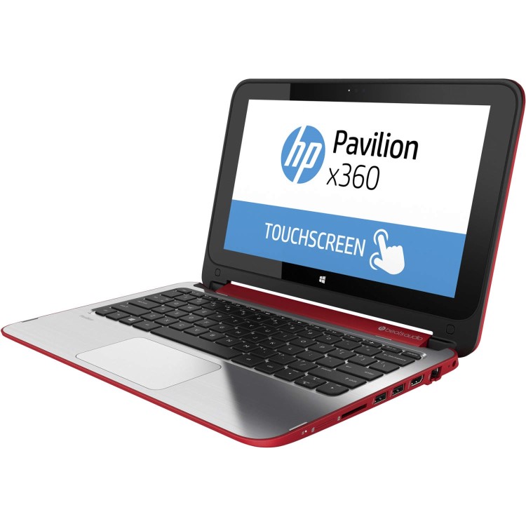 HP Pavilion 11-n001na x360 4GB 500GB Windows 8.1 Touchscreen Laptop in Red & Silver