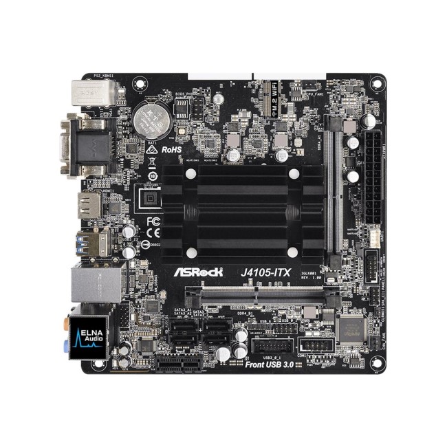 Asrock J4105-ITX Integrated Intel Quad-Core J4105 Mini ITX DDR4 Notebook Memory VGA DVI HDMI
