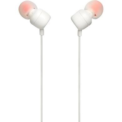 JBL T110 Wired In-Ear Headphones - White