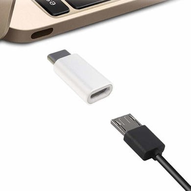 Jivo Micro USB to USB-C Adaptor- White