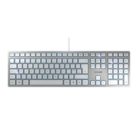 CHERRY KC 6000 Slim Silver Flat Designer Desktop PC Keyboard