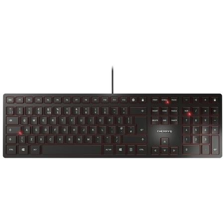 Cherry KC 6000 Slim Black Flat Designer Desktop PC Keyboard