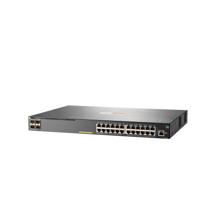 HPE Aruba Networking 2930F 24G 24-Port Gigabit PoE+ with SFP+ L3 Managed 1U Rack-mountable Switch 370W