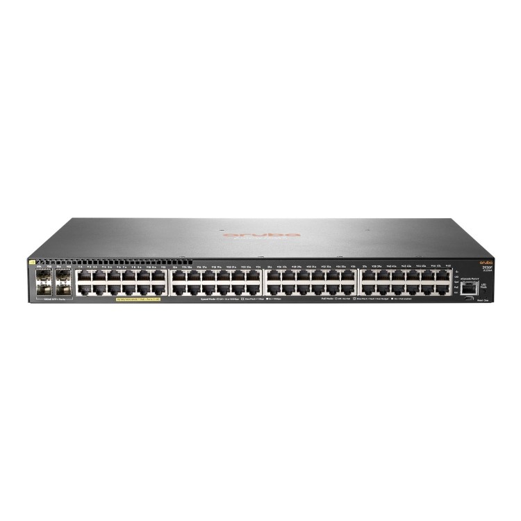 HPE Aruba Networking 2930F 48G 48-Port Gigabit PoE+ with SFP+ L3 Managed 1U Rack-mountable Switch 740W