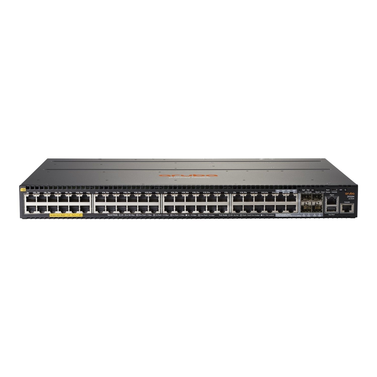 HPE Aruba Networking 2930M 48 Port PoE+ Rack mountable Managed Switch