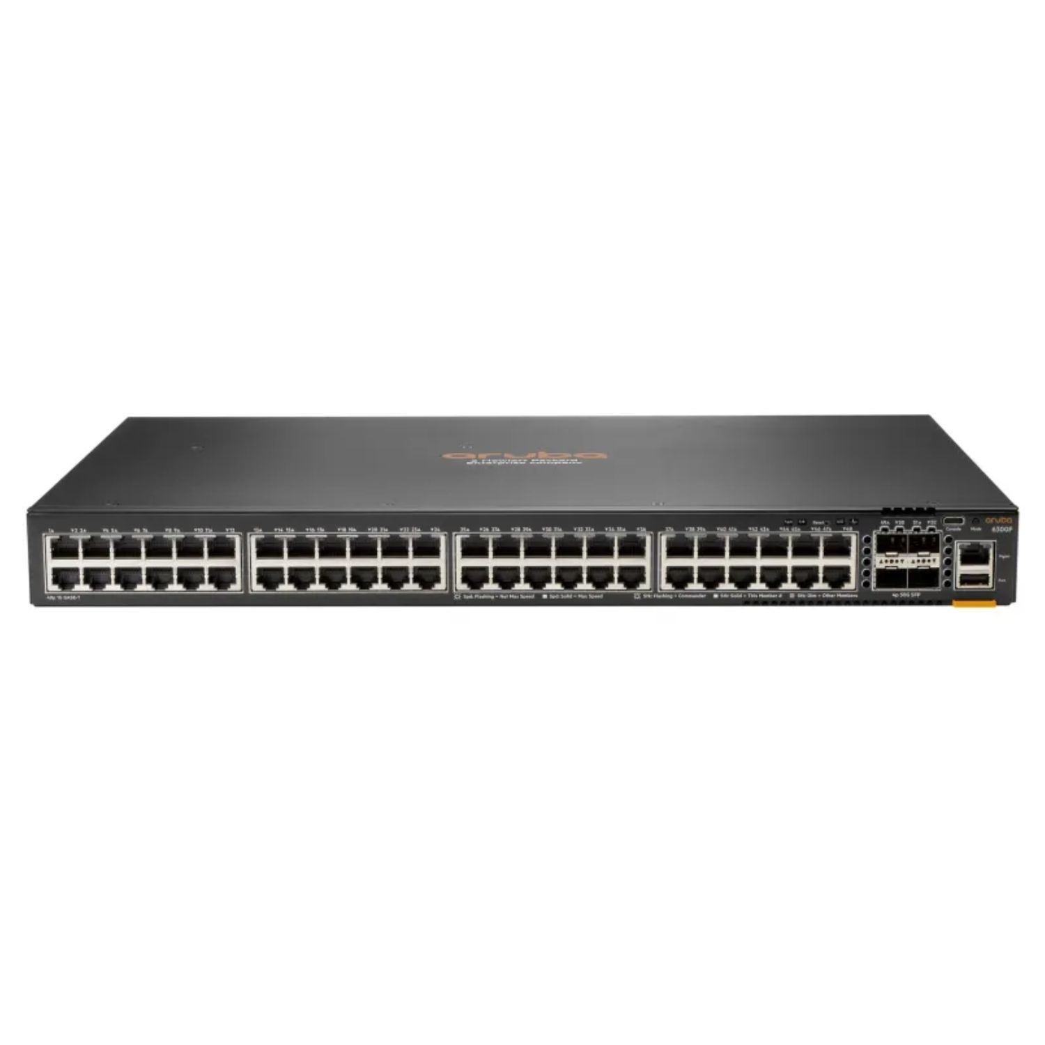 Hewlett Packard Hpe Aruba Networking C-Port 6300 48G 48-Port L3 Managed Switch Black, Laptops Direct - JL667A
