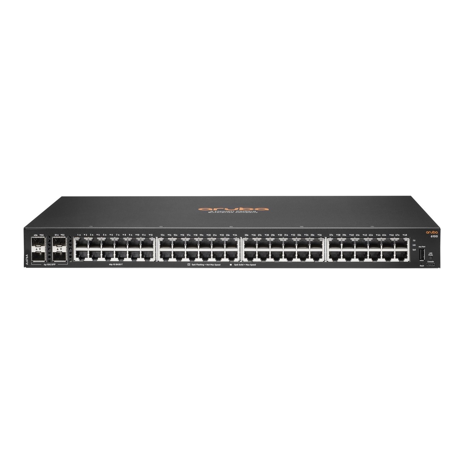 HPE Aruba Networking C Port 6100 52 Port Gigabit SFP+ Managed Rack mountable Switch