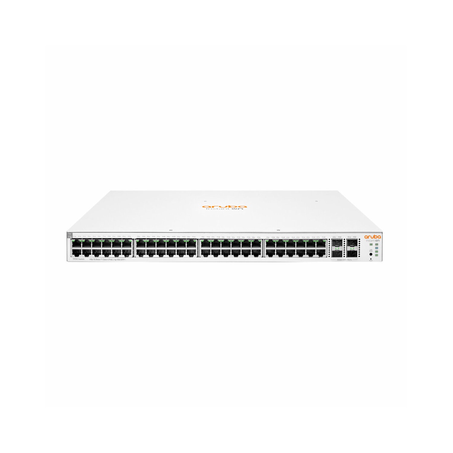 HPE Aruba Instant On 1930 48 Port Gigabit Ethernet SFP+ PoE L3 Rack mountable Managed Switch