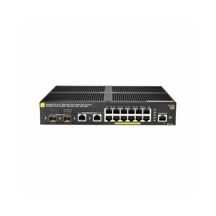 HPE Aruba Networking 2930F 12G 12-Port Gigabit PoE+ with SFP+ L3 Managed Rack-mountable Switch 139W