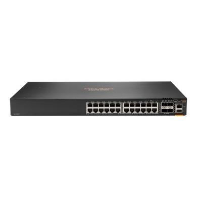 HPE Aruba 6200F 24G 4SFP+ Switch - Switch - L3 - Managed - 24 x 10/100/1000 PoE+ + 4 x 1 Gigabit / 10 Gigabit SFP+ - rack-mountable