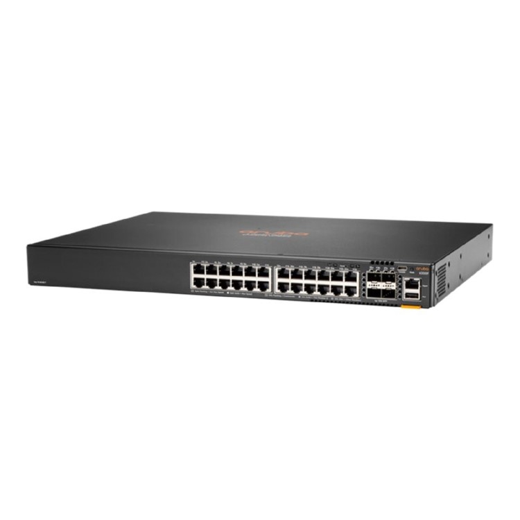 HPE Aruba Networking C-Port 6200F 24G 24-Port PoE+ with SFP+ L3 Managed Rack-mountable Switch 370W