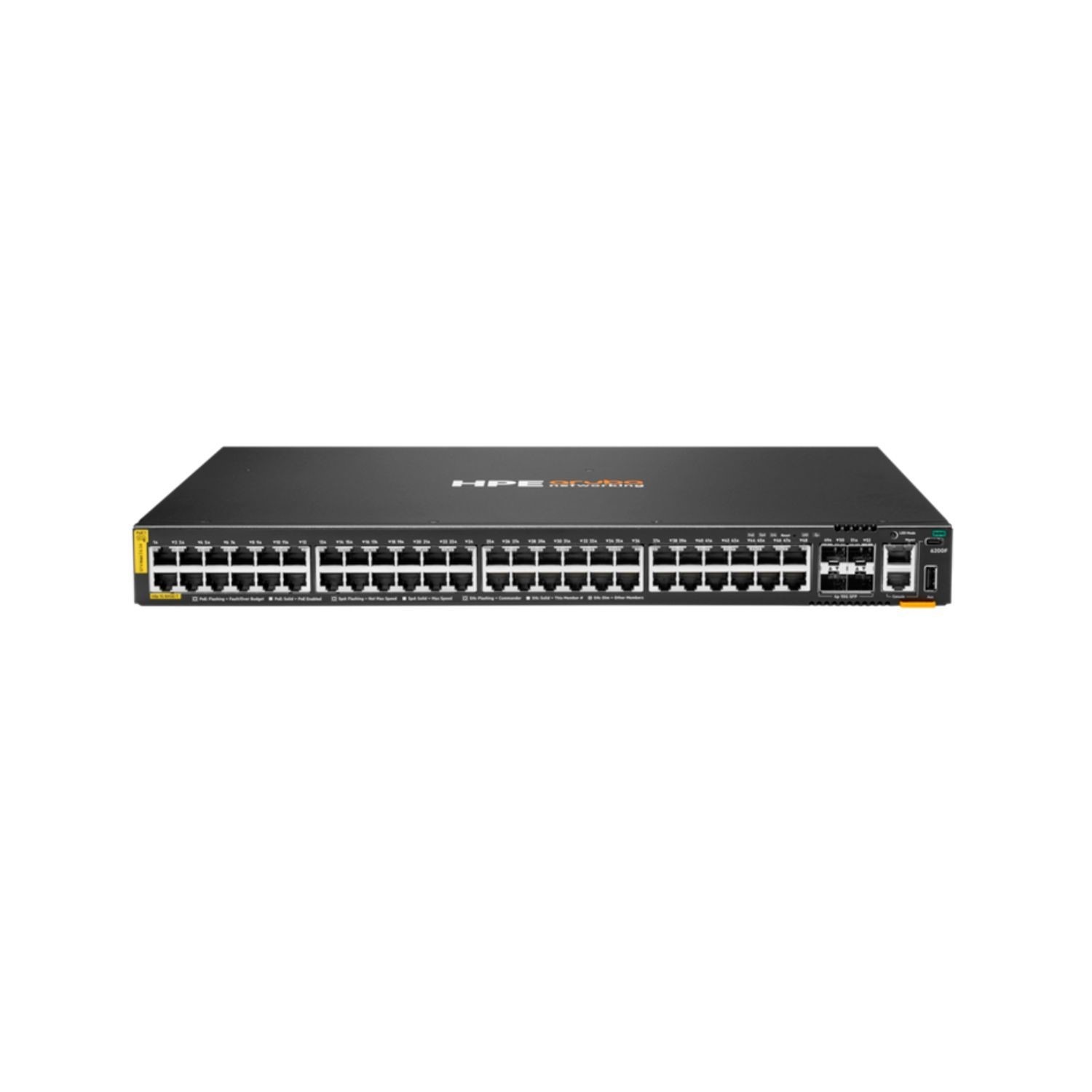 Laptops Direct - Hewlett Packard Hpe Aruba Networking C-Port 6200F 48G 48-Port Class4 Poe+ With Sfp+ L3 Managed Rack-Mountable Switch - Bto - JL728B