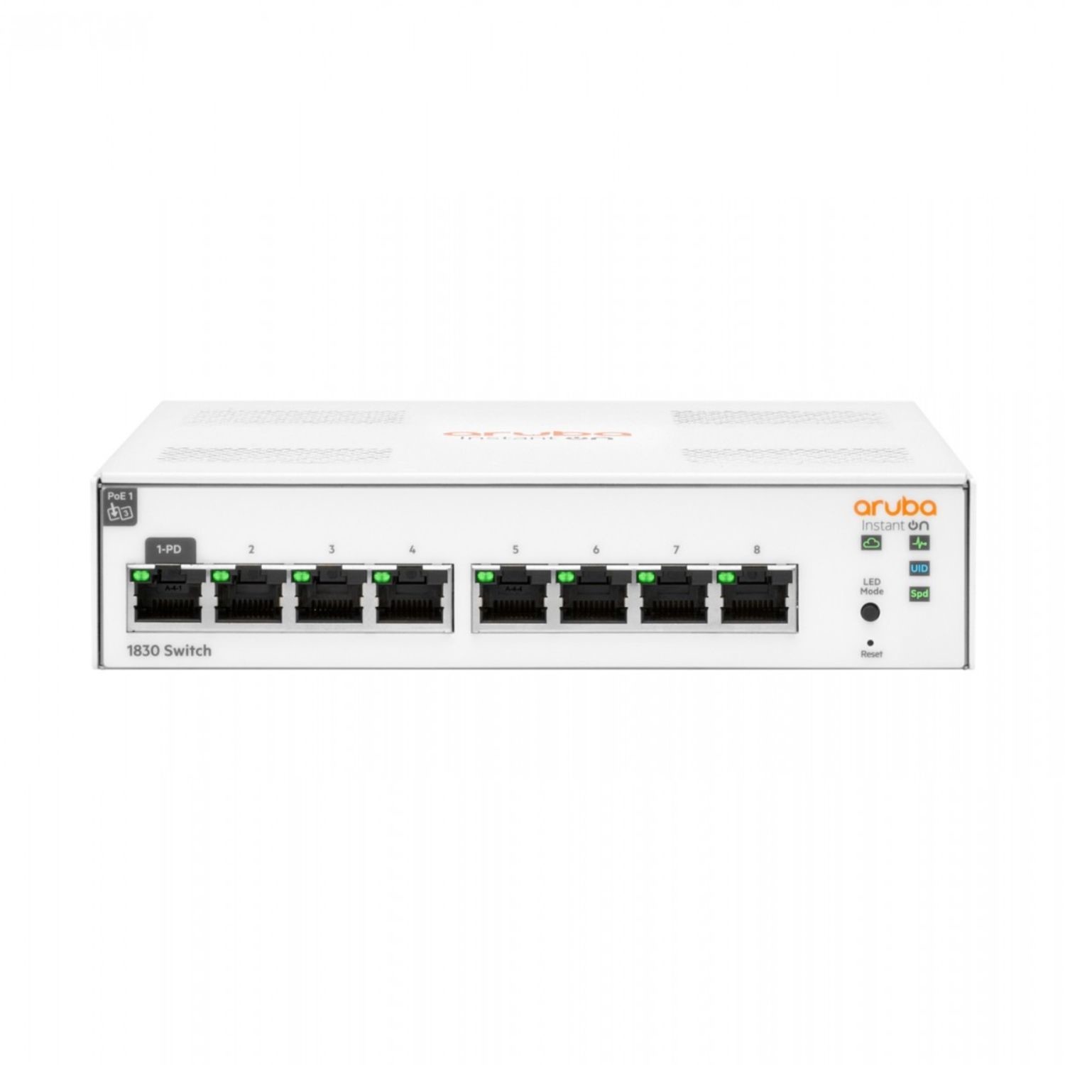 Laptops Direct - Hewlett Packard Hpe Aruba Instant On 1830 8G 8-Port Gigabit - L2 Smart Managed Rack-Mountable Switch - JL810A