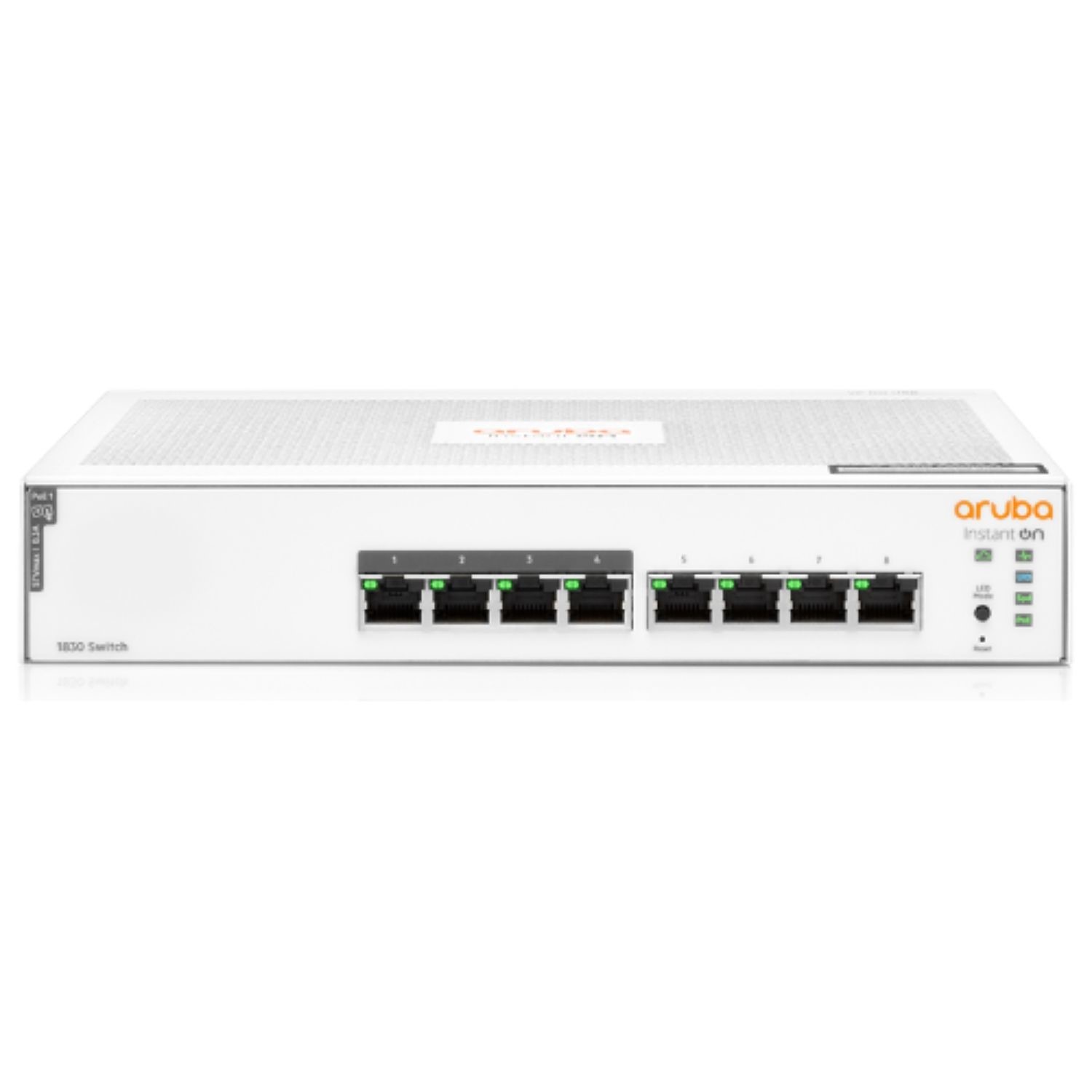 Laptops Direct - Hewlett Packard Hpe Aruba Instant On 1830 8G 8-Port Gigabit Poe+ L2 Smart Managed Rack-Mountable Switch 65W - JL811A