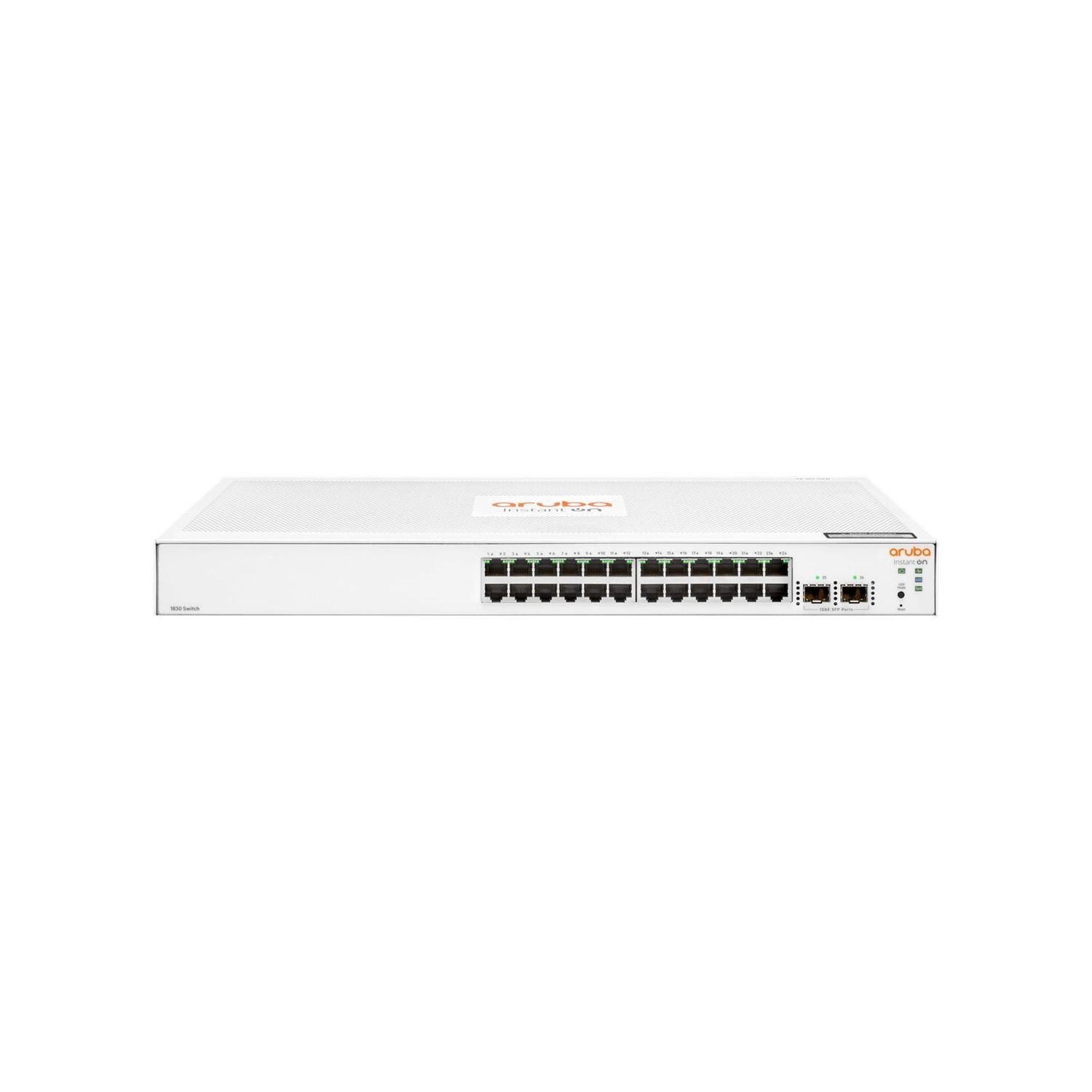 Hewlett Packard Hpe Aruba Instant On 1830 24G 24-Port Gigabit - With Sfp L2 Smart Managed Rack-Mountable Switch, Laptops Direct - JL812A