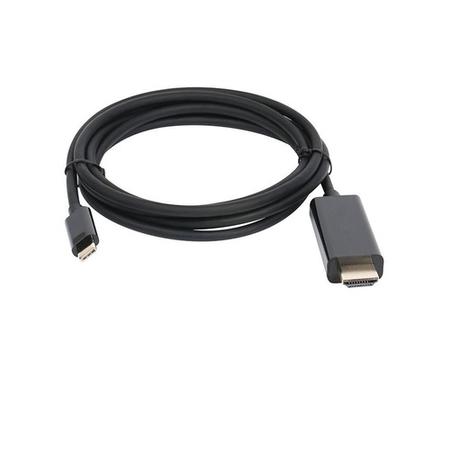 JLC Z12 1.8M Type C Male to HDMI Male Adapter - Black