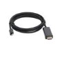 JLC Z12 1.8M Type C Male to HDMI Male Adapter - Black
