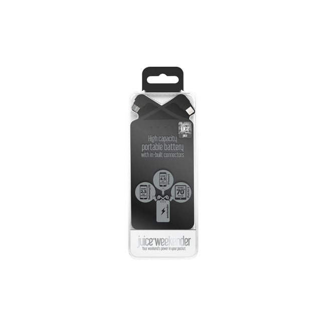 Juice Weekender 8400mAh Portable Power Bank - Black