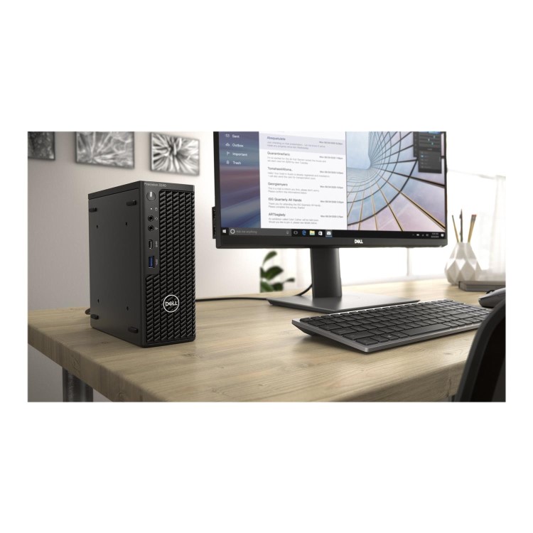 Dell Precision 3240 USFF Core i7-10700 16GB 512GB SSD Quadro P620 2GB Windows 10 Pro Workstation PC