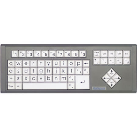 BIGKEYS LX USB QWERTY/WHITE - Upper Case