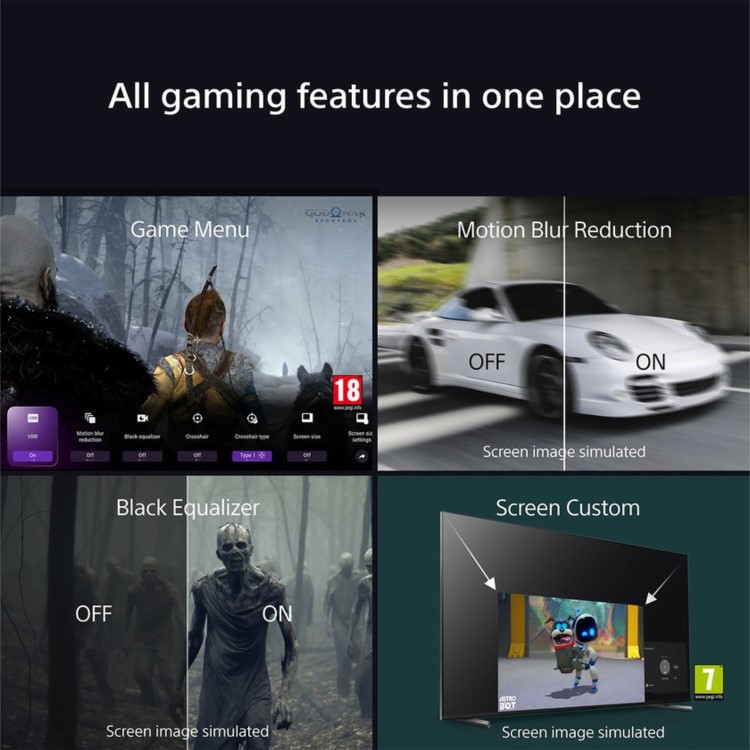 Sony BRAVIA XR K65XR55B 65" 4K Ultra HD Smart LED TV  HDR Dolby Vision & Google TV