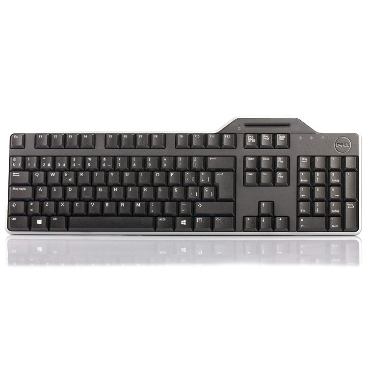 dell KB-813 Smartcard Reader USB Keyboard Black 580-18365