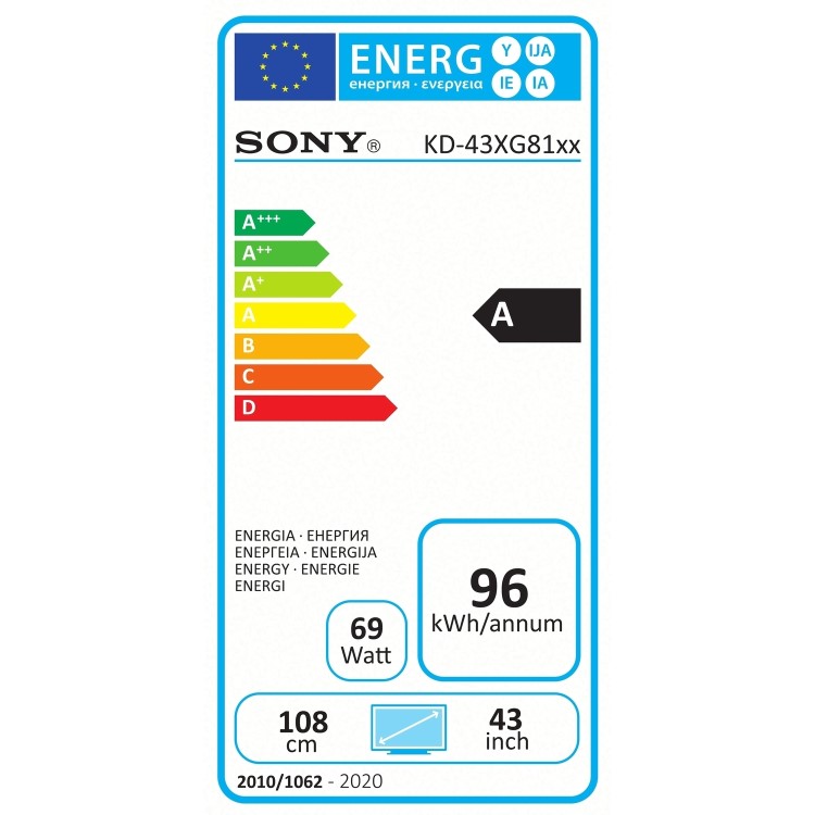 Refurbished Sony Bravia 43" 4K Ultra HD with HDR LED Smart TV