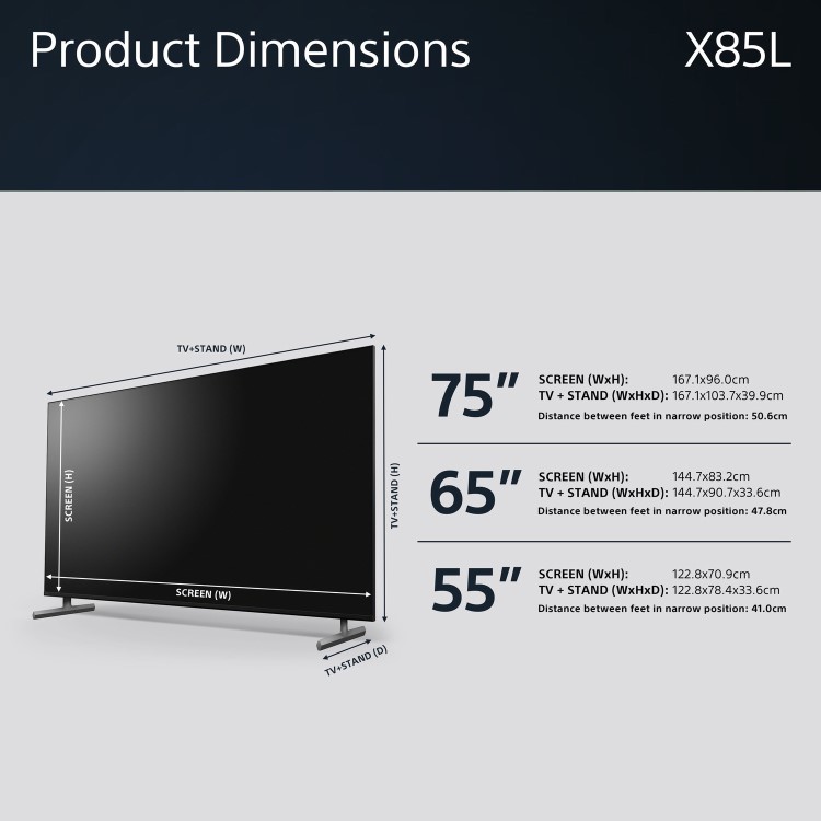 Sony X85L 75 inch 4K Smart TV