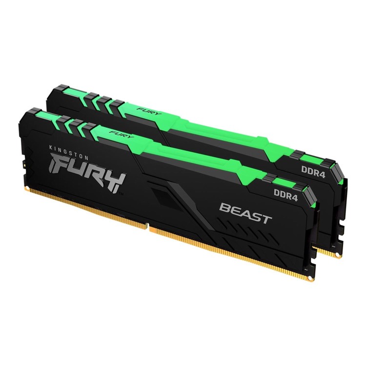 Kingston FURY Beast RGB 16GB DDR4 2x8 GB 3200Mhz DIMM Desktop Memory