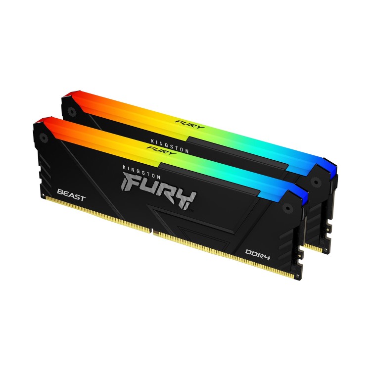 Kingston FURY Beast RGB 32GB (2x16GB) DIMM 3600MT/s DDR4 Desktop Memory
