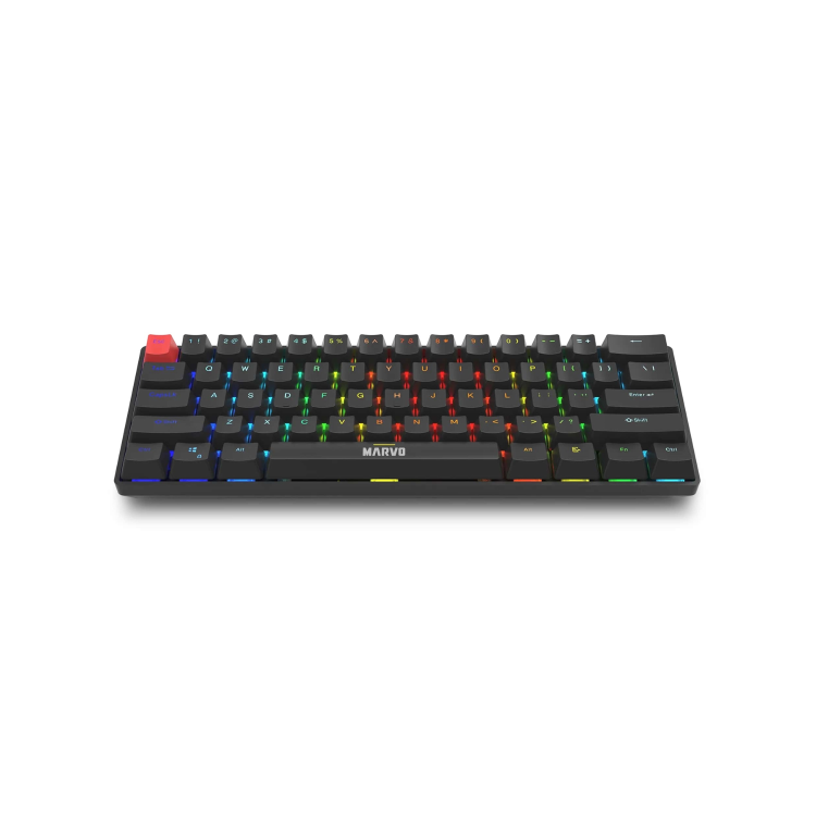 Marvo Scorpion KG933G Saber 61 Wired Mechanical RGB 60% UK Layout Gaming Keyboard Black