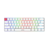 Marvo Scorpion KG933G Saber 61 Wired Mechanical RGB 60% UK Layout Gaming Keyboard White