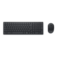 dell Silent Keyboard and Mouse KM555 - Keyboard and mouse set - wireless - 2.4 GHz Bluetooth 5.1 - QWERTY - UK - black - with 3 years Advanced Exchange Service