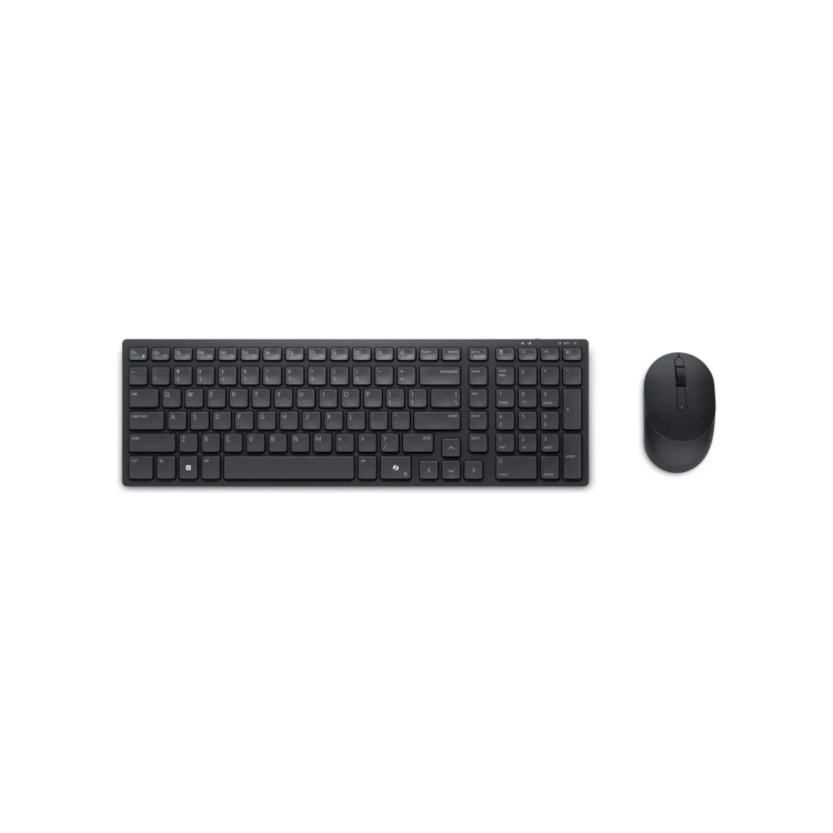 dell Silent Keyboard and Mouse KM555 - Keyboard and mouse set - wireless - 2.4 GHz Bluetooth 5.1 - QWERTY - UK - black - with 3 years Advanced Exchange Service