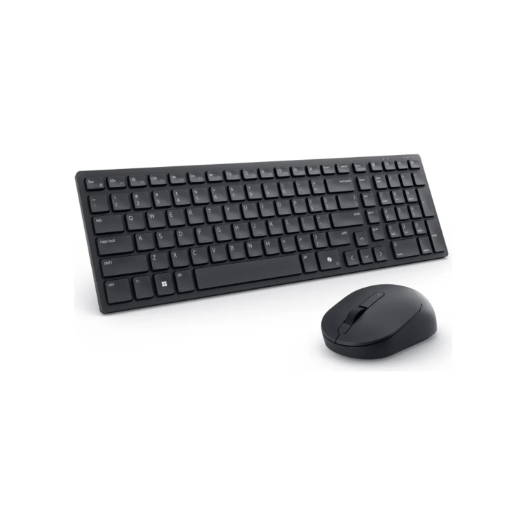 dell Silent Keyboard and Mouse KM555 - Keyboard and mouse set - wireless - 2.4 GHz Bluetooth 5.1 - QWERTY - UK - black - with 3 years Advanced Exchange Service