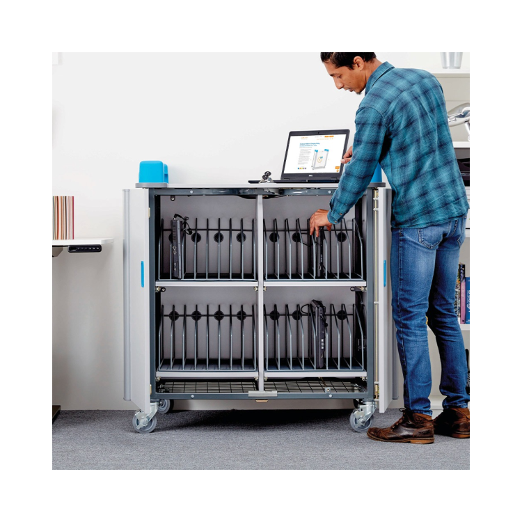 LapCabby 32 Laptops or Chromebooks up to 17? Vertical Charging Trolley