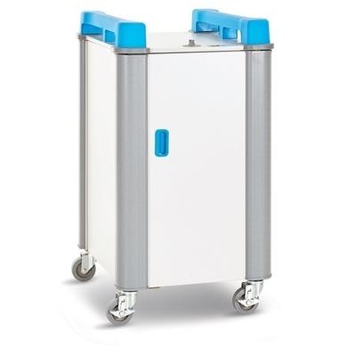 LapCabby 10V - 10 laptops or chromebooks up to 19' - vertical storage 2 Sliding shelves