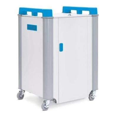 LapCabby 16 Laptops or Chromebooks and Tablets up to 19" Sliding Tray Charging Trolley
