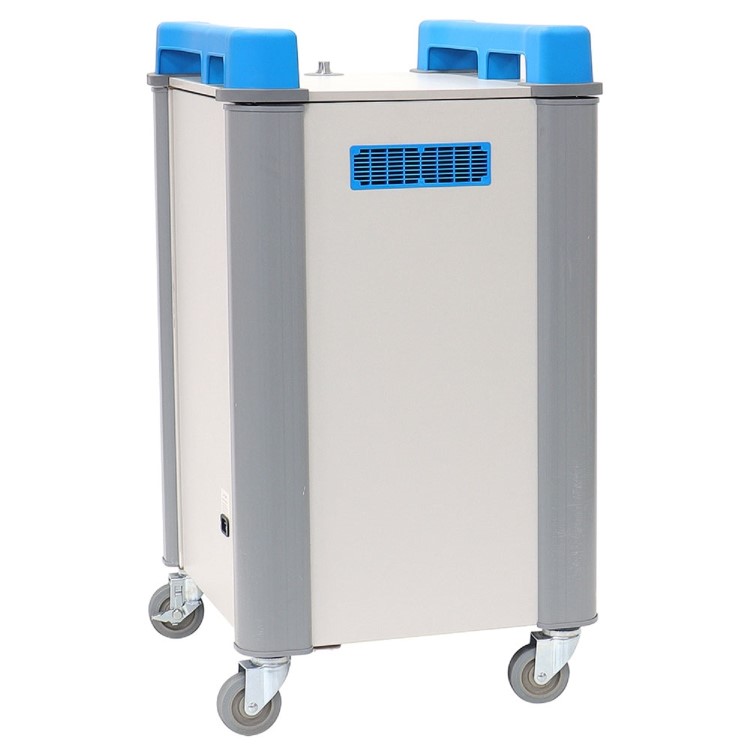 LapCabby 16 Vertical Compact - 16-Device Mobile Charging Trolley for Laptops & Chromebooks up to 17"