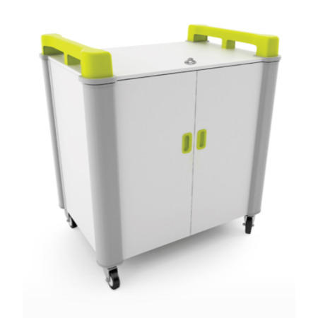 LapCabby 15V - 15 Port Vertical Laptop Charging Trolley