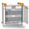 LapCabby 20V - 20 laptops or chromebooks up to 19&#39; - vertical storage 4 Sliding shelves