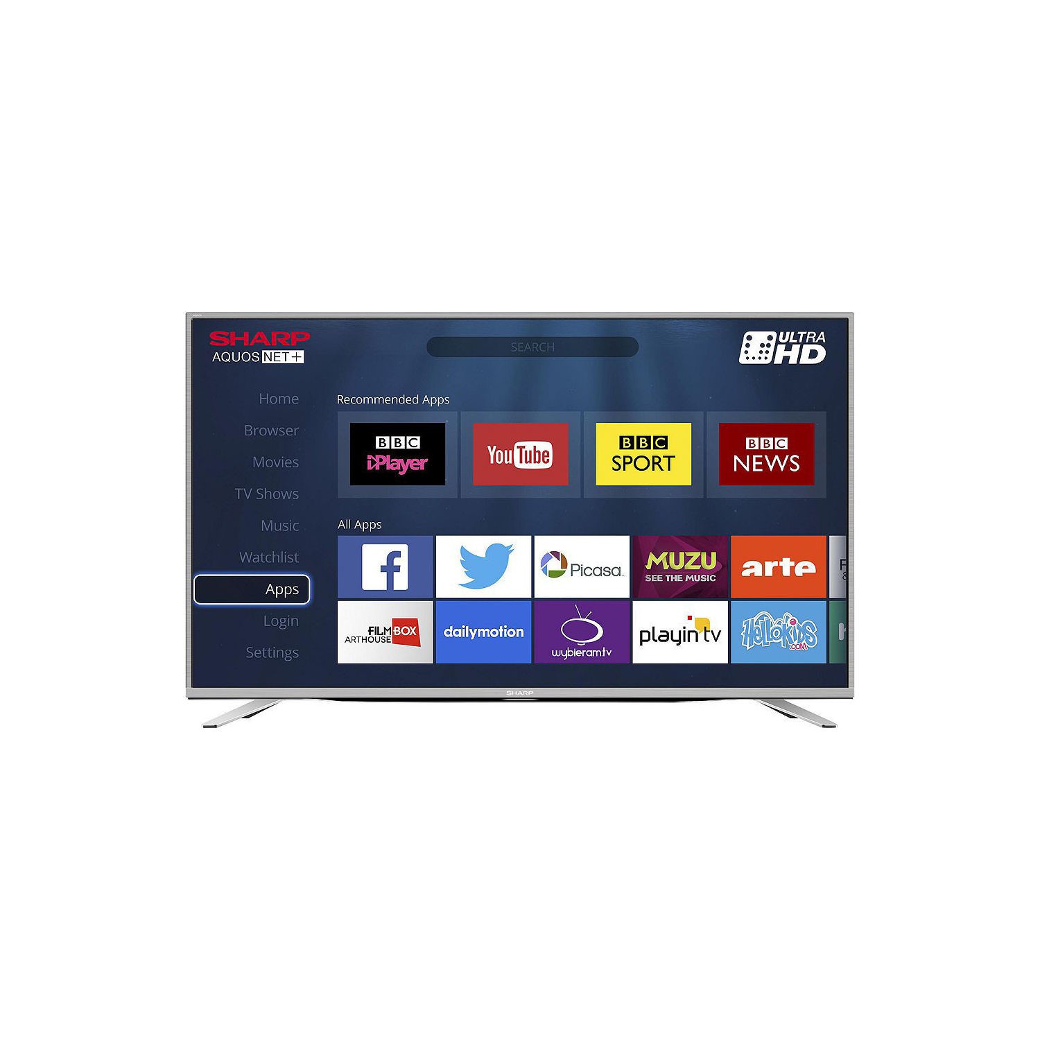 Sharp Lc 55cug8462ks 55 4k Ultra Hd Smart Led Tv With Freeview Hd And Built In Harmon Kardon Sound System Laptops Direct