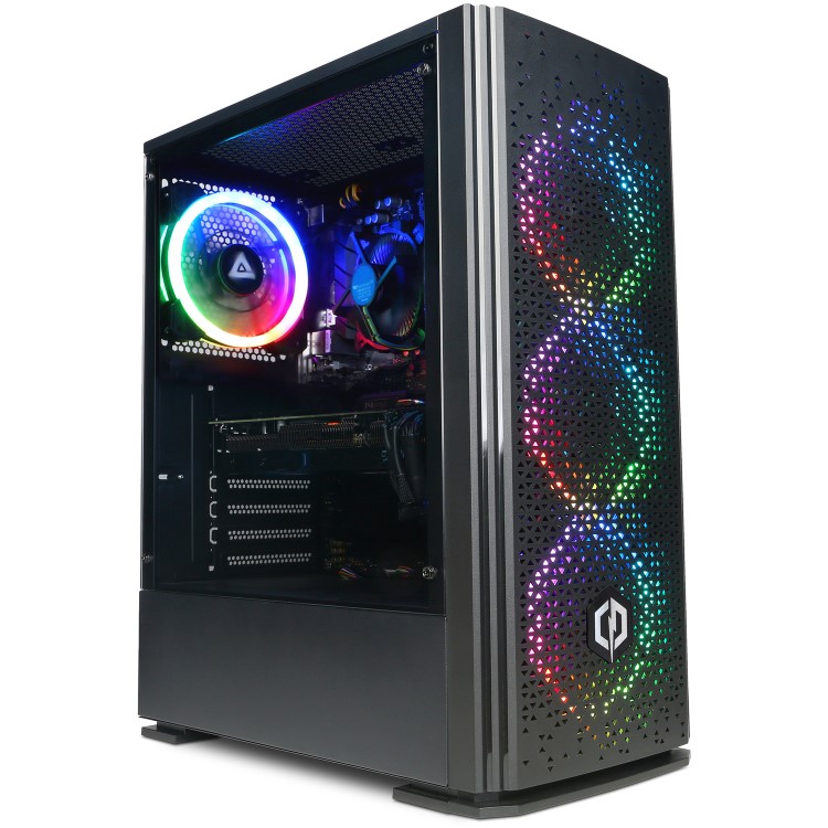 CyberPowerPC Blaze AMD Ryzen 5 5500 RTX 4060 16GB RAM 1TB M.2 SSD Gaming PC Bundle
