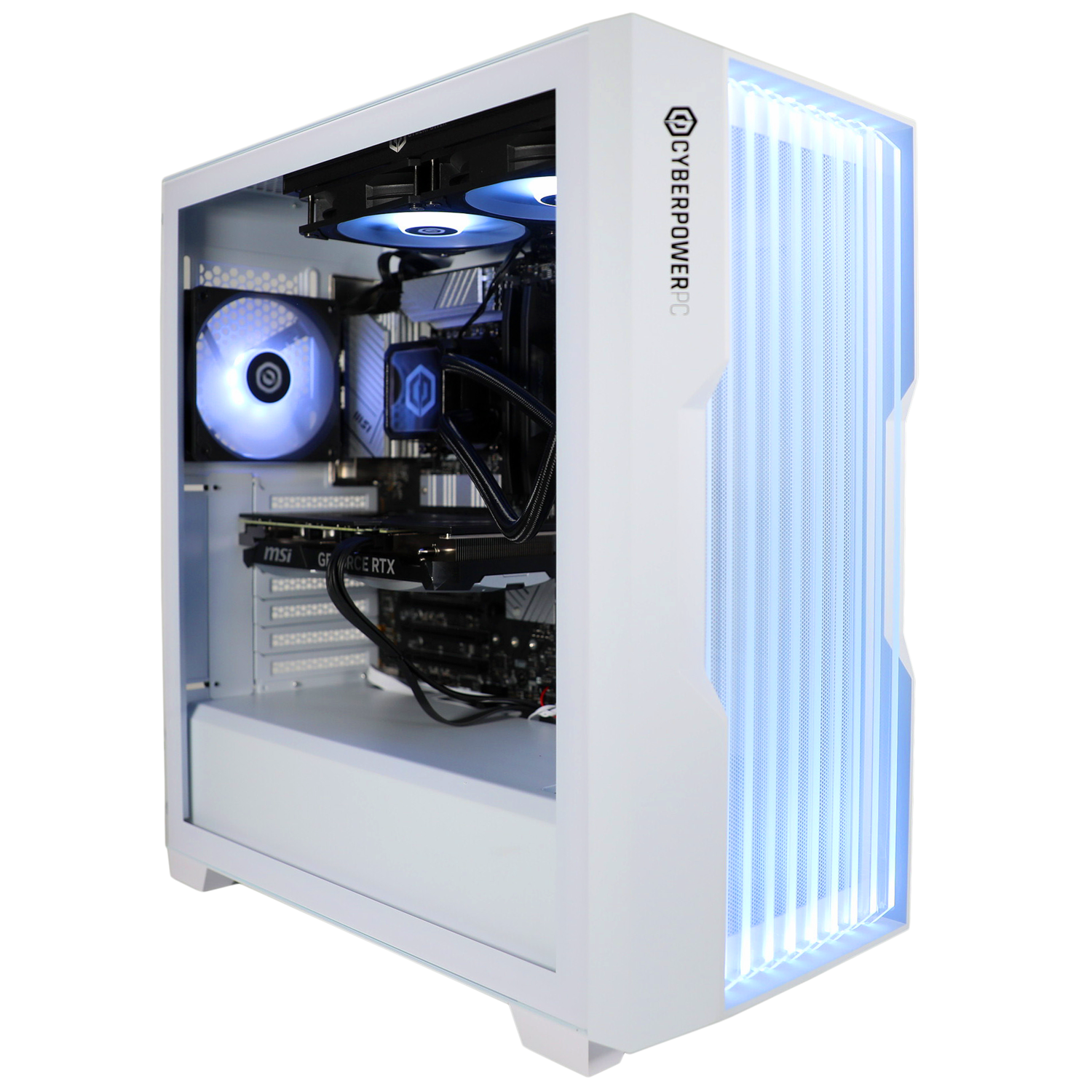 CyberPowerPC Lumina White AMD Ryzen 7 9800X3D 32GB RAM 2TB SSD RTX 5090 Windows 11 Gaming PC