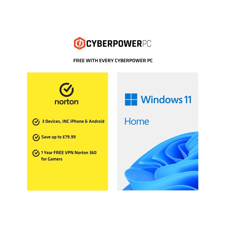 GRADE A2 - CyberPowerPC AMD Ryzen 7 9800X3D 32GB RAM 2TB SSD RTX 5070 Ti Windows 11 Gaming PC