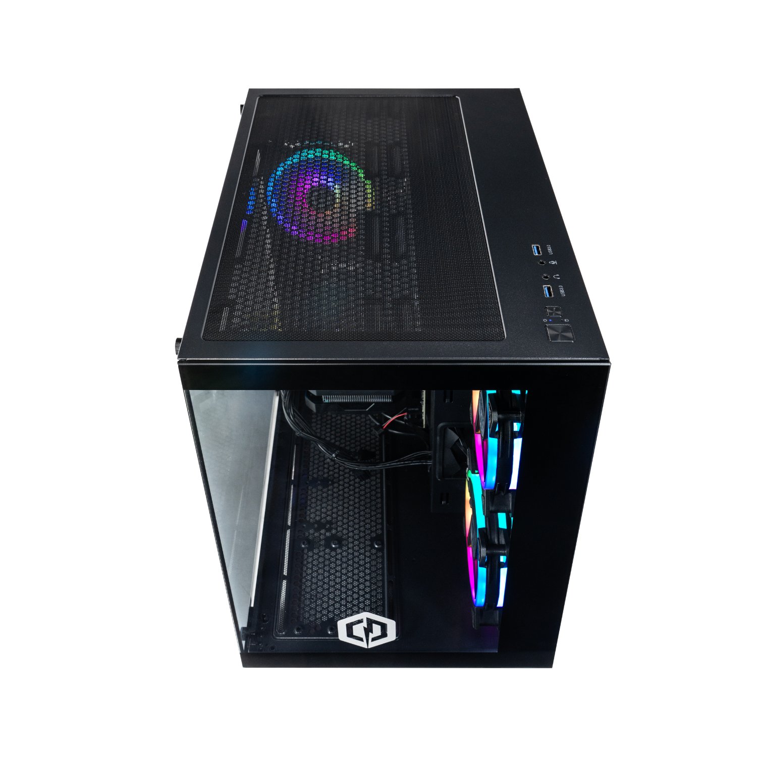 Cyberpowerpc Ark Amd Ryzen 5 5500 16Gb Ram 1Tb Ssd Rtx 5050 Windows 11 Gaming Pc Black