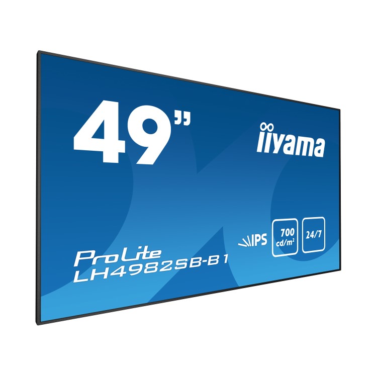iiyama 49 Black IPS Slim 6.5mm Bezel FullHD