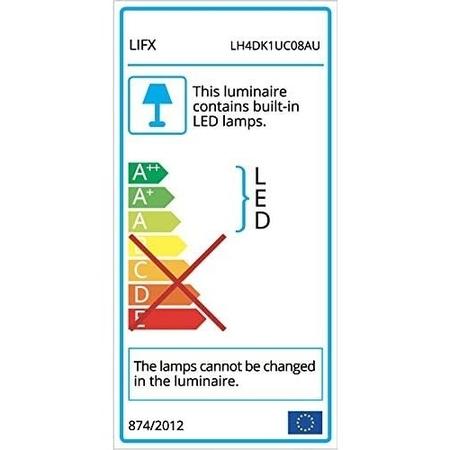 LiFX Smart 100mm Multi-Colour Wi-Fi LED Full Fixture Downlight 