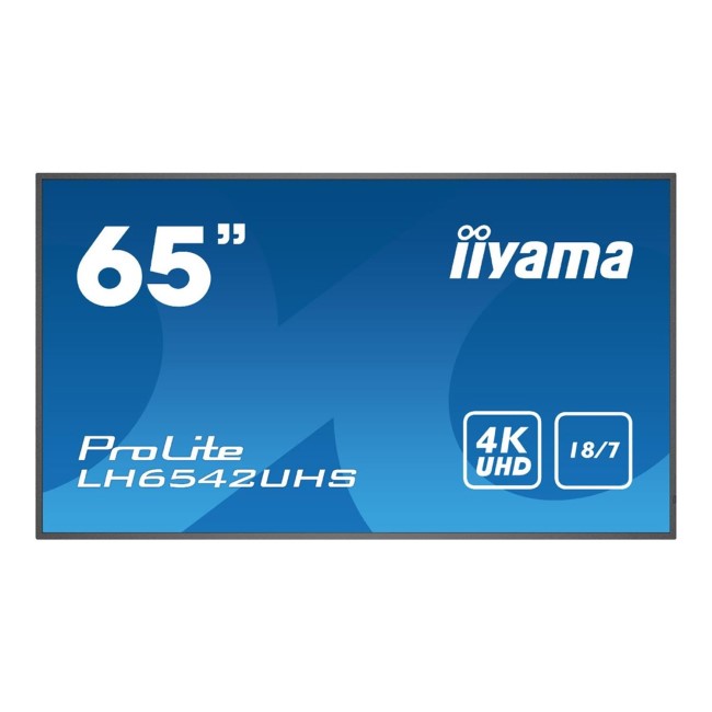 iiyama ProLite LH6542UHS-B3 65" 4K Ultra HD Large Format Display