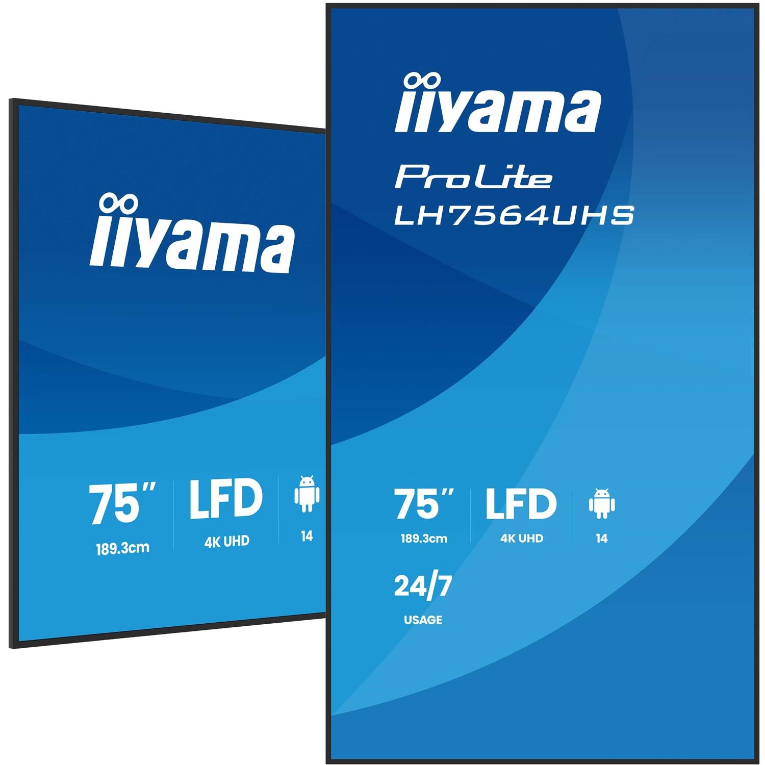 iiyama ProLite 75 4K UHD Digital Signage Display